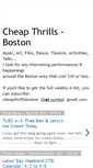 Mobile Screenshot of cheapthrillsboston.net